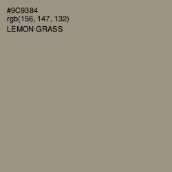 #9C9384 - Lemon Grass Color Image